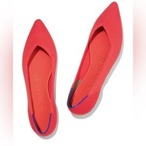 Rothy’s | The Point Flat in Flame Red Coral